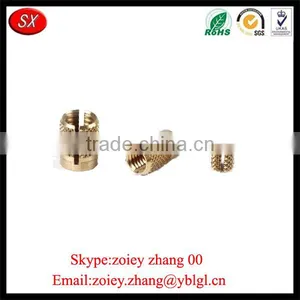 CNC Parts Knurled Threaded Brass Inserts For Fastener Parts thumbnail-5