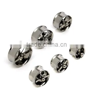 Men's Ear Circular Hollow Out Windmills Modelling Allergy thumbnail-1