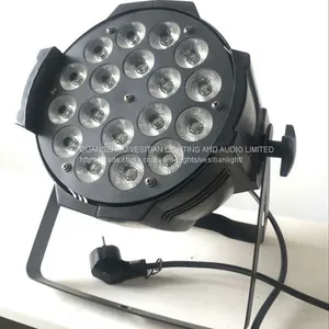 DMX 18 штук 15Вт RGBWAUV 5 в 1 светильник LED PAR для внутренней сцены thumbnail-5