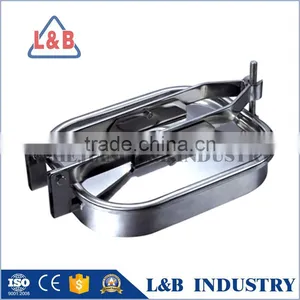 Stainless Steel Tank Parts Rectangular Manhole Covers thumbnail-1