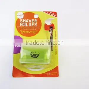 Plastic Razor Holder With Cover and Suction Cup thumbnail-2