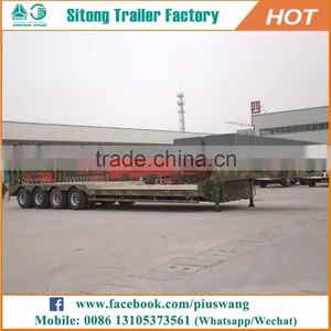 Tri-axle Semi Trailer 60-100tons Used Low Bed Trailers for Sale thumbnail-1