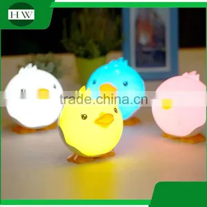 Children Plastic Cartoon Mini Duck Shape Usb Charge Led Night Lamp Light thumbnail-1