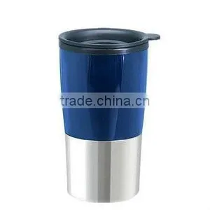 Wide Mouth RED Tumbler Fluctuation Double Loop Auto Mug Bell Double Wall Eco-friendly Auto Travel Cup Mug thumbnail-1