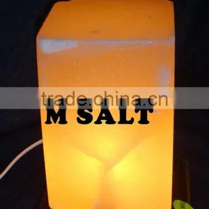 Himalayan Crafted Salt Rectangle Lamp thumbnail-1