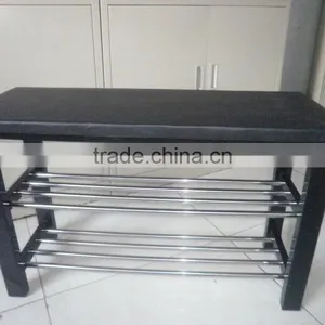 Wooden Shoe Rack Bench thumbnail-2