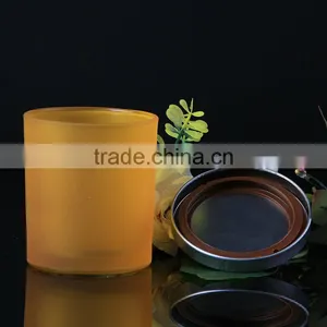 New Products 2017 Purple and Orange 2017 Factory Glass Candle Jars and Lids thumbnail-3
