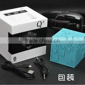 New Arrival Magic Cube Wireless Bluetooth Speaker With LED Flashlight/FM Radio Portable Q Plus Rubik's Cube Bluetooth Speaker thumbnail-6