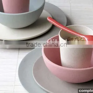 The Factory Hot Selling Natural Bamboo Fiber Plates and Dishes thumbnail-1