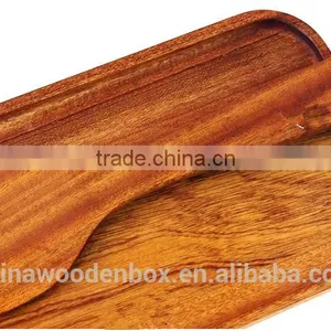 New Creative Handmade Natural Wooden Tray With Low Price thumbnail-4