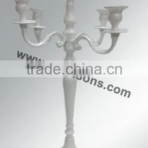 White Candelabra Centerpieces Wedding thumbnail-5