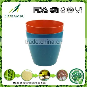 High Quality Factory Price Custom Bamboo Fiber Indoor&Outdoor Flower Pots thumbnail-1