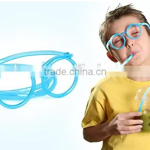 NBRSC Creative Plastic Drinking Glasses Straws for Kid Flexible Glass Straw For Drinking thumbnail-1
