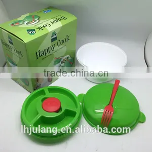 BFA Free Plastic Salad Bowl Set With Lid/plastic Salad Bowl Set With Fork/ Salad Bowl thumbnail-4