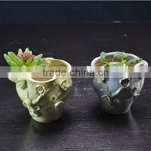 Factory Ceramic Handmade Flower Pot for Garden Plant Decoration thumbnail-1