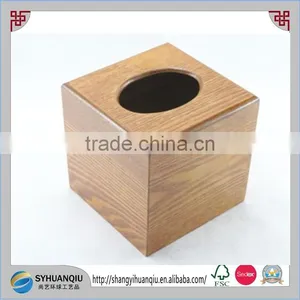 Nature Wooden Bedroom Dinning Room Tissue Box Room Decoration Paperpulp Box Holder CN thumbnail-1