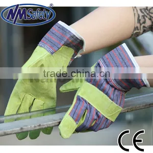 NMSAFETY Cow Split Leather Gloves for Men thumbnail-1