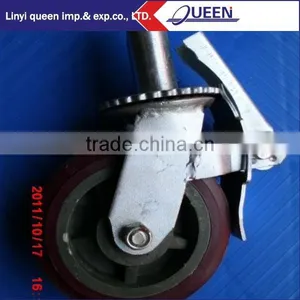 Scaffolding Rubber and Cast Iron Caster Wheel With Competitive Price thumbnail-1