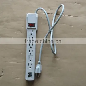 S30024 6 Outlet Power Strip With Phone Line Protection thumbnail-1