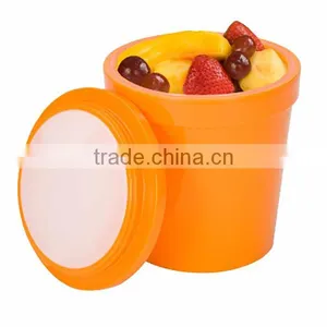 Wholesale 1-pint Plastic Ice Cream Bowls,cheap Insulated Plastic Ice Cream Bowls,wholesale Orange Ice Cream Bowl thumbnail-1