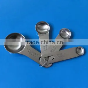 Set of 4 Stainless Steel Measuring Spoon/scoop thumbnail-1