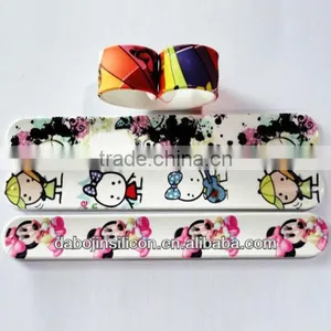Colorful Silicone Slap Bracelet thumbnail-1