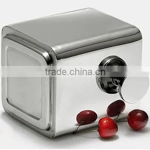 1.2L Stainless Steel Square Ice Wine Bucket for Restaurant thumbnail-3