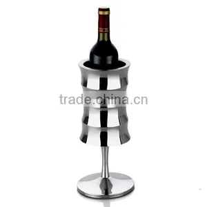 Special Bamboo Shape Champagne Metal Stainless Steel Wine Cooler Champagne Wine Bucket Ice Bucket thumbnail-1