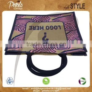 PP Laminated Jute Bags Wholesale - Jute From Petals Concept - Promoted at - Made in India thumbnail-4