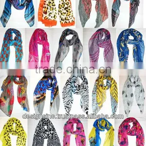 Color Printed Cotton Fabric Design Shawl in India thumbnail-1