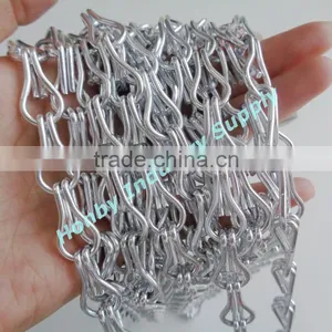 Customed Double Hook Silver Aluminum Curtain Chain thumbnail-3