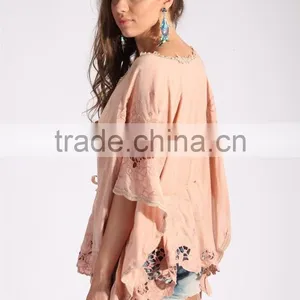 Ladies' Comfortable Embroidery Loose Tops thumbnail-1