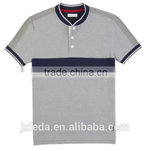 Factory Direct Sale Slim Fit Styling Color Block Baseball Vented Hem Polo Shirt in China thumbnail-1