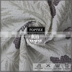 New Design High Quality Printed Seersucker Fabric for Sleep Wear thumbnail-4