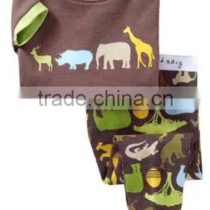 Boys 100% Cotton Pajamas Suits Children's Printed Sleepwear thumbnail-1