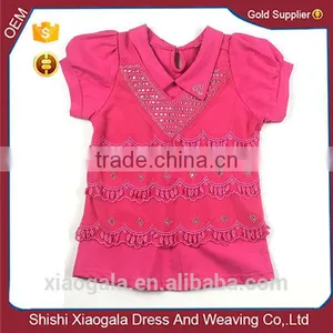 2016 New Design Kids Girl T-shirt Made in China thumbnail-1