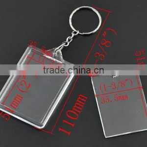 High Quality W/Transparent Plastic Picture Frames Key Chain thumbnail-3