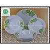 19pcs Round Green Ceramic Porcelain Dinnerware Sets thumbnail-1