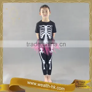 Carnival Black Skeleton Costume Halloween thumbnail-4
