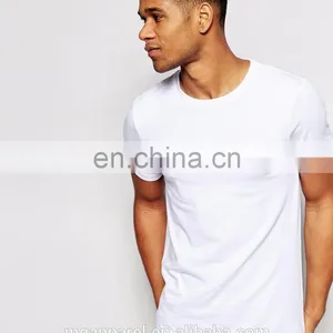 High Quality Blank T-shirt Round Neck Plain White T Shirt for Men thumbnail-2