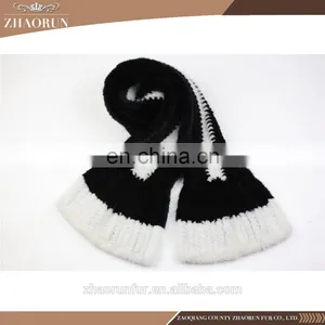 180*20cm Women Sexy Knitted Mink Fur Scarf Neckerchief thumbnail-5