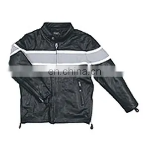 Silver Black Leather Jackets Kids Size Coat thumbnail-1