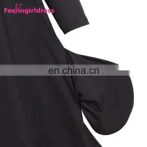 Wholesale Soft Long Sleeve Black Women Kimono Mini Dresses In Bulk thumbnail-4