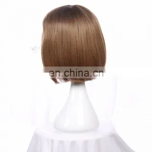 Attractive Girl Bob Synthetic Best Hair Wig Cosplay Anime Wigs for Bald Women thumbnail-4
