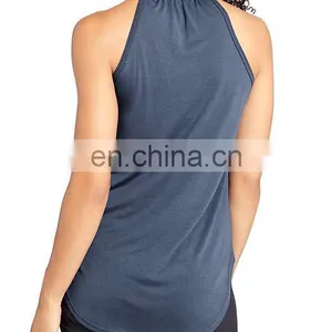 Guangzhou Factory Workout Wear Sleeveless Cotton Sports Tank Top Gym Women Sex Top thumbnail-2