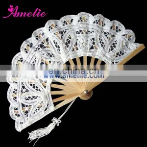 Wholesale 15 cm Cheap Lace Hand Fan for Wedding Decoration thumbnail-1