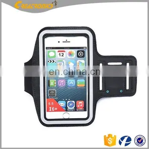 Unisex Armband Case Bluetooth Smart Armband Handleiding Black Fabric Custom Phone Running Silicone Reflective Sport Armband thumbnail-1