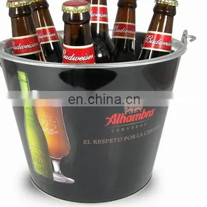 Stainless Steel Beer Bottle Cooler Ice Bucket With Customized Logo thumbnail-4