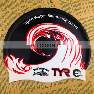 Highly Quality Hot Selling Country Flag Silicone Swim Cap for Adult thumbnail-6