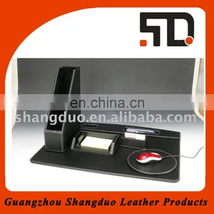 New Promotional Product File Holder and Mouse Pad Fake Leather Desk Set thumbnail-1